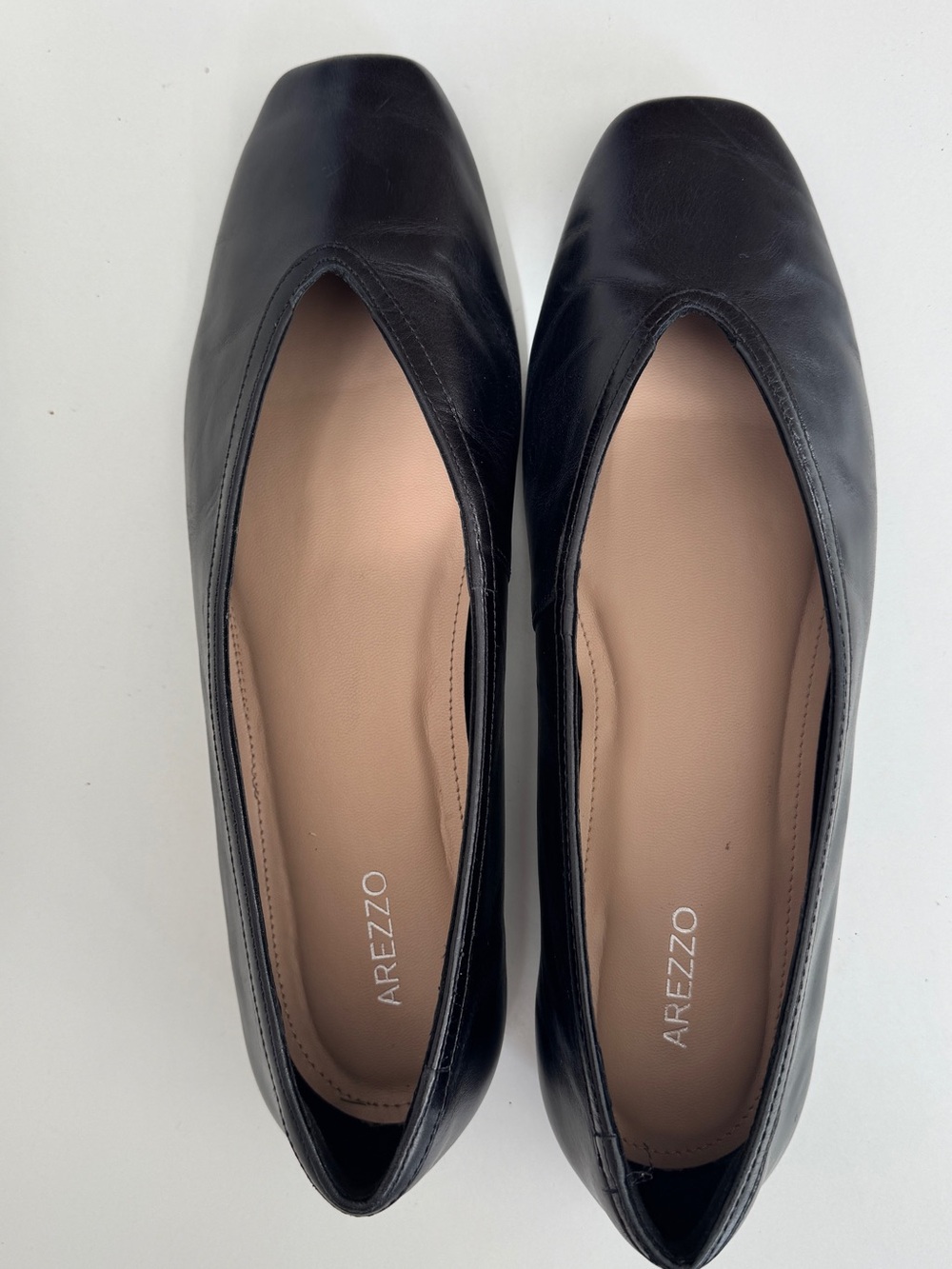 Minimalist Black Leather Women's Ballet Flats size 9 - Picture 2 of 5